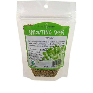 Organic Red Clover Sprouting Seeds (4 ounces)